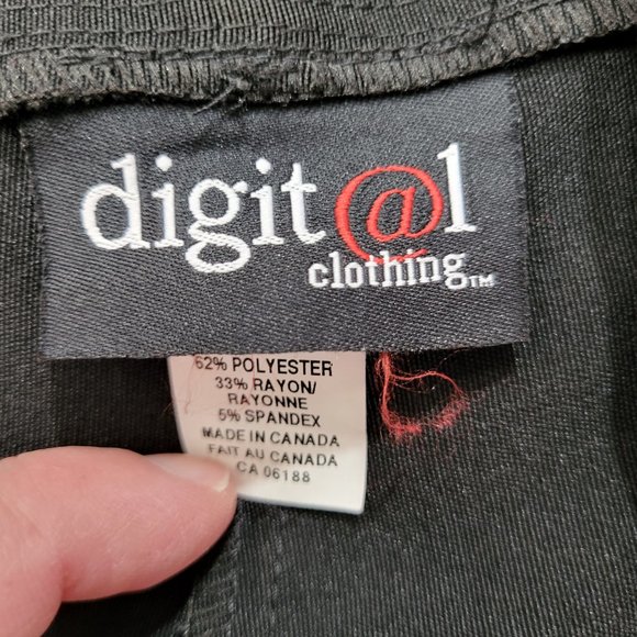 DIGITAL CLOTHING CASUAL OFFICE WEAR BLACK PANTS SIZE LARGE WOMEN'S WEAR - Picture 14 of 14